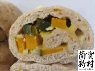 簡實新村 燕麥南瓜起司 Oatmeal & Pumpkin-Filled Cheese Mantou