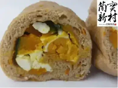 簡實新村 燕麥南瓜鹹蛋 Oatmeal & Salted Egg Pumpkin-Filled Mantou